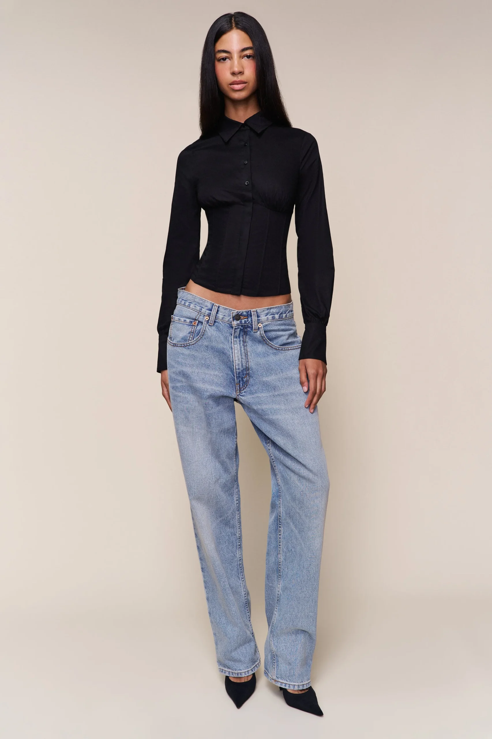 GUIZIO Tailored Corset Long Sleeve- Long Sleeve Tops|Corsets