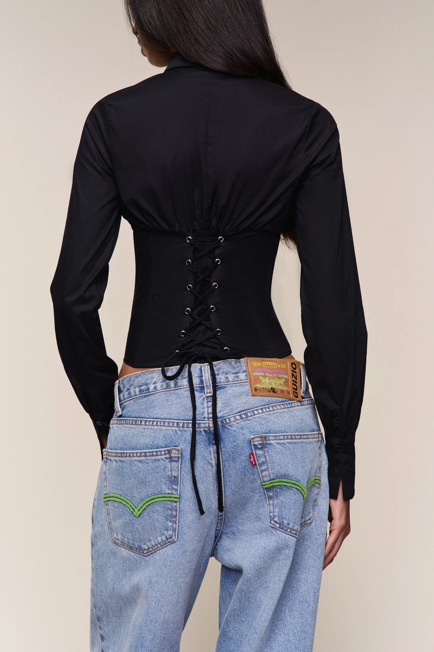 GUIZIO Tailored Corset Long Sleeve- Long Sleeve Tops|Corsets