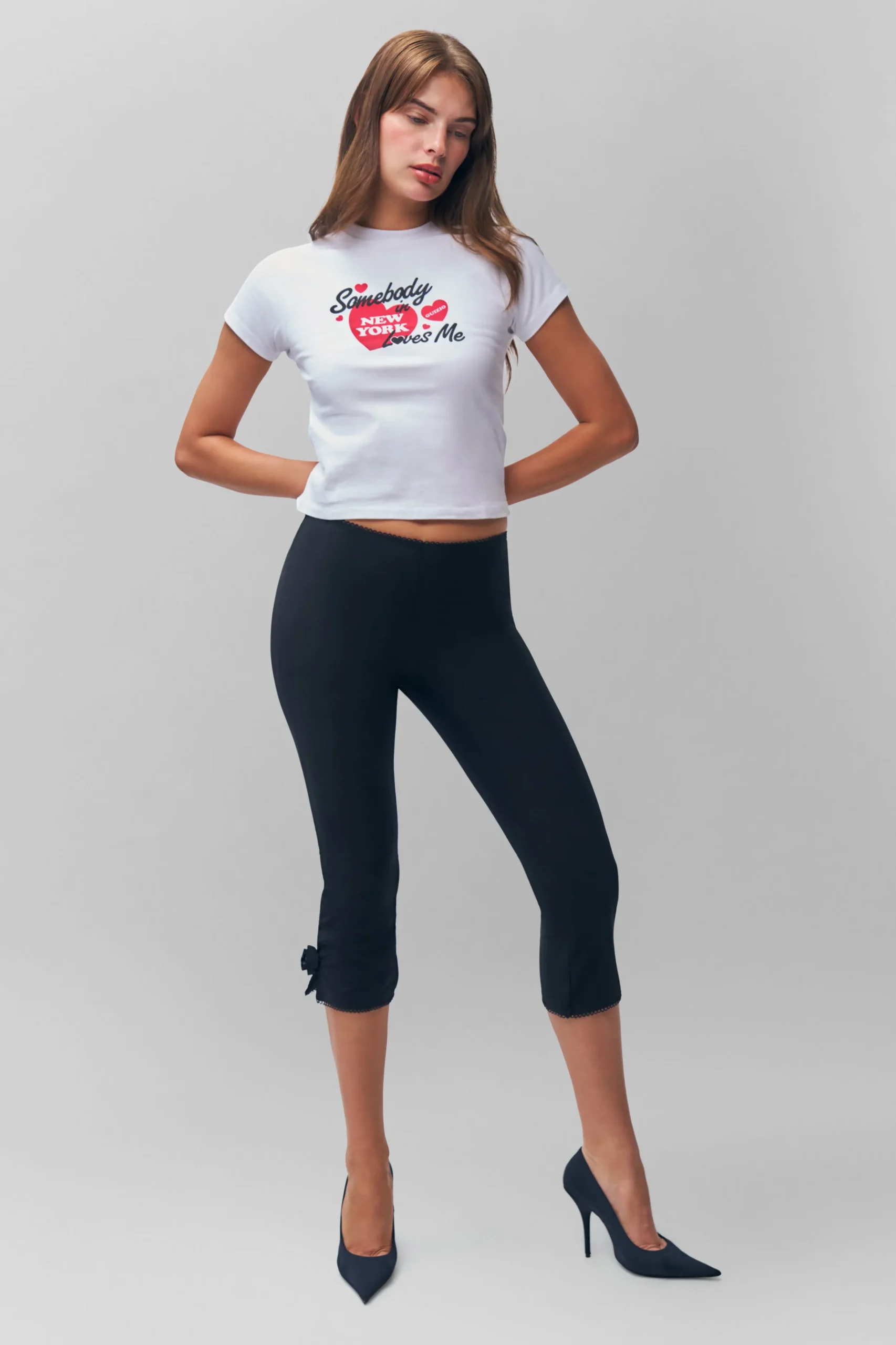 GUIZIO Valeria Mesh Capri- Pants