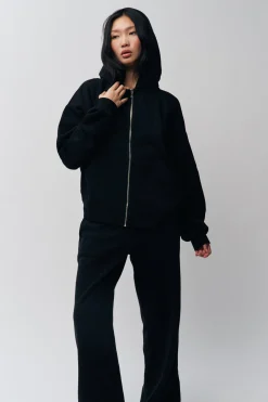 GUIZIO Zip Up Hoodie- Sweaters|Sweatshirts & Hoodies